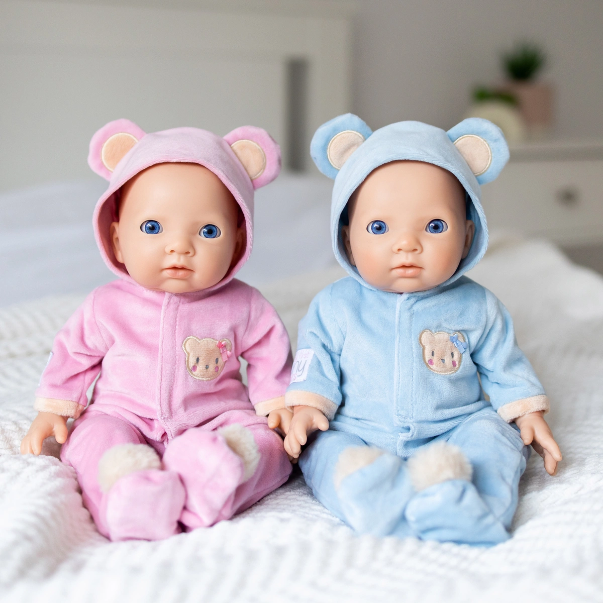 My First Tiny Treasures Beary Cute Snuggle Twin Baby Dolls