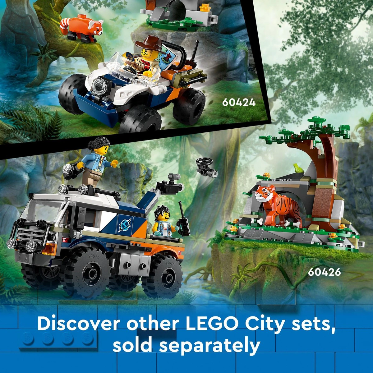 LEGO City Jungle Explorer Helicopter at Base Camp Set 60437