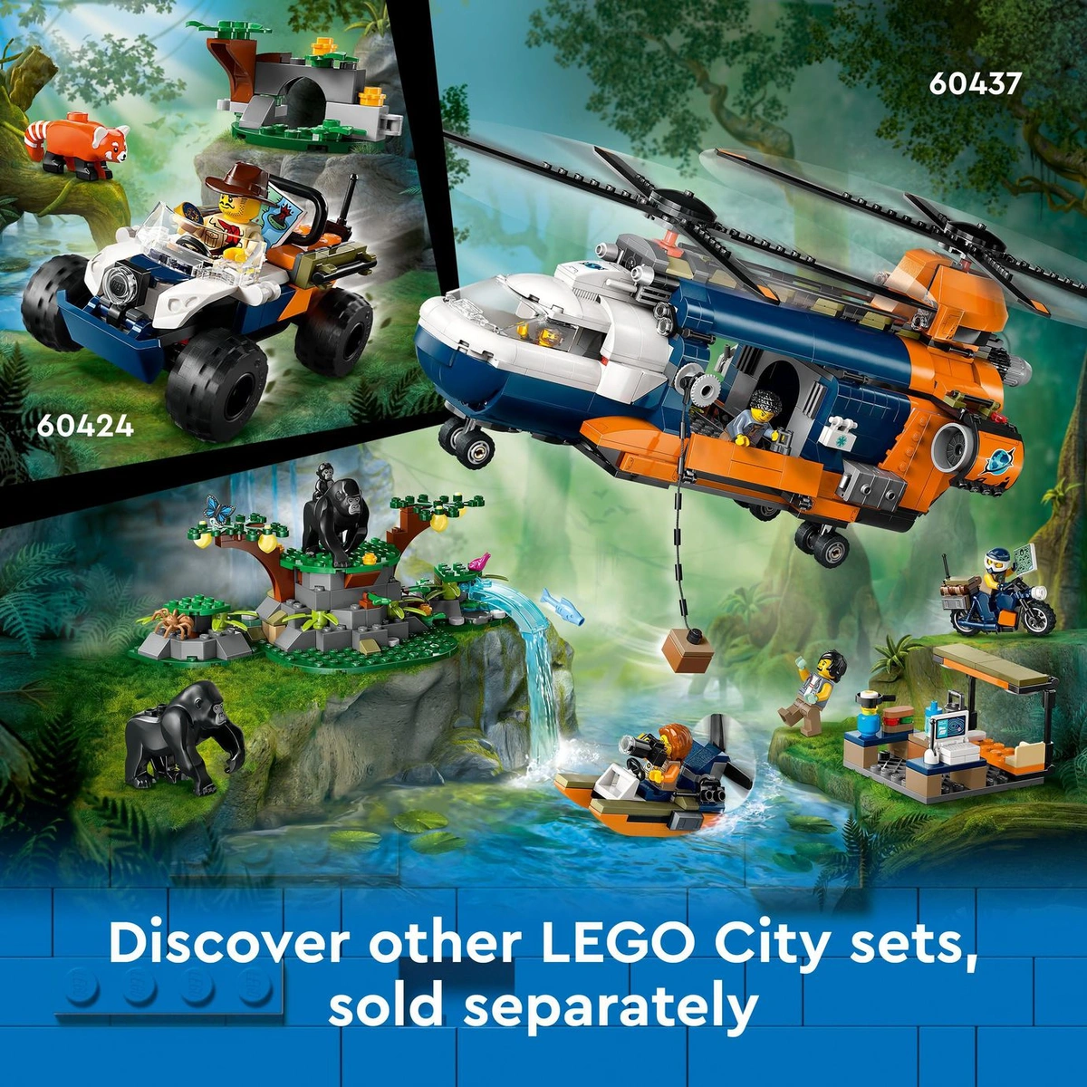 LEGO City Jungle Explorer Off-Road Truck & Toy Tiger 60426