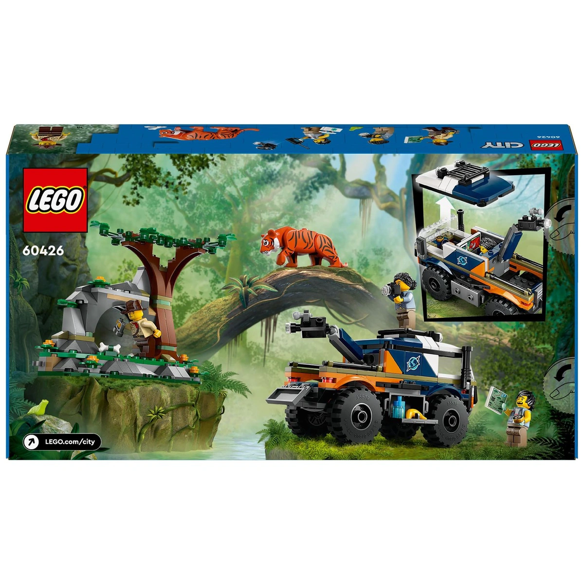 LEGO City Jungle Explorer Off-Road Truck & Toy Tiger 60426