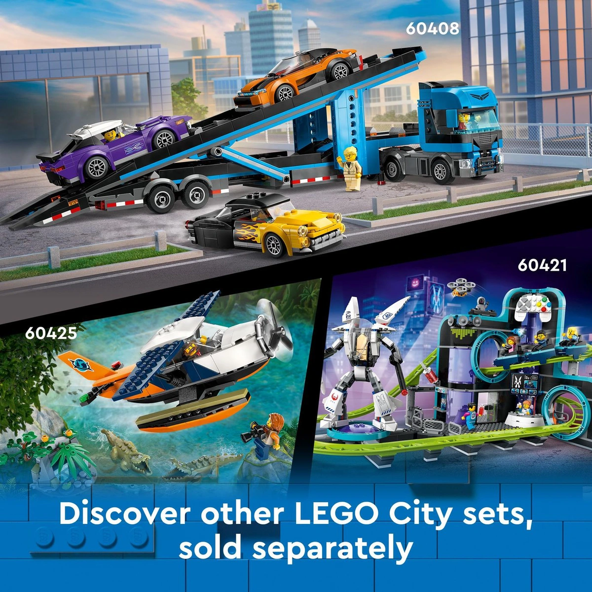 LEGO City Red Double-Decker Sightseeing Bus Toy Set 60407
