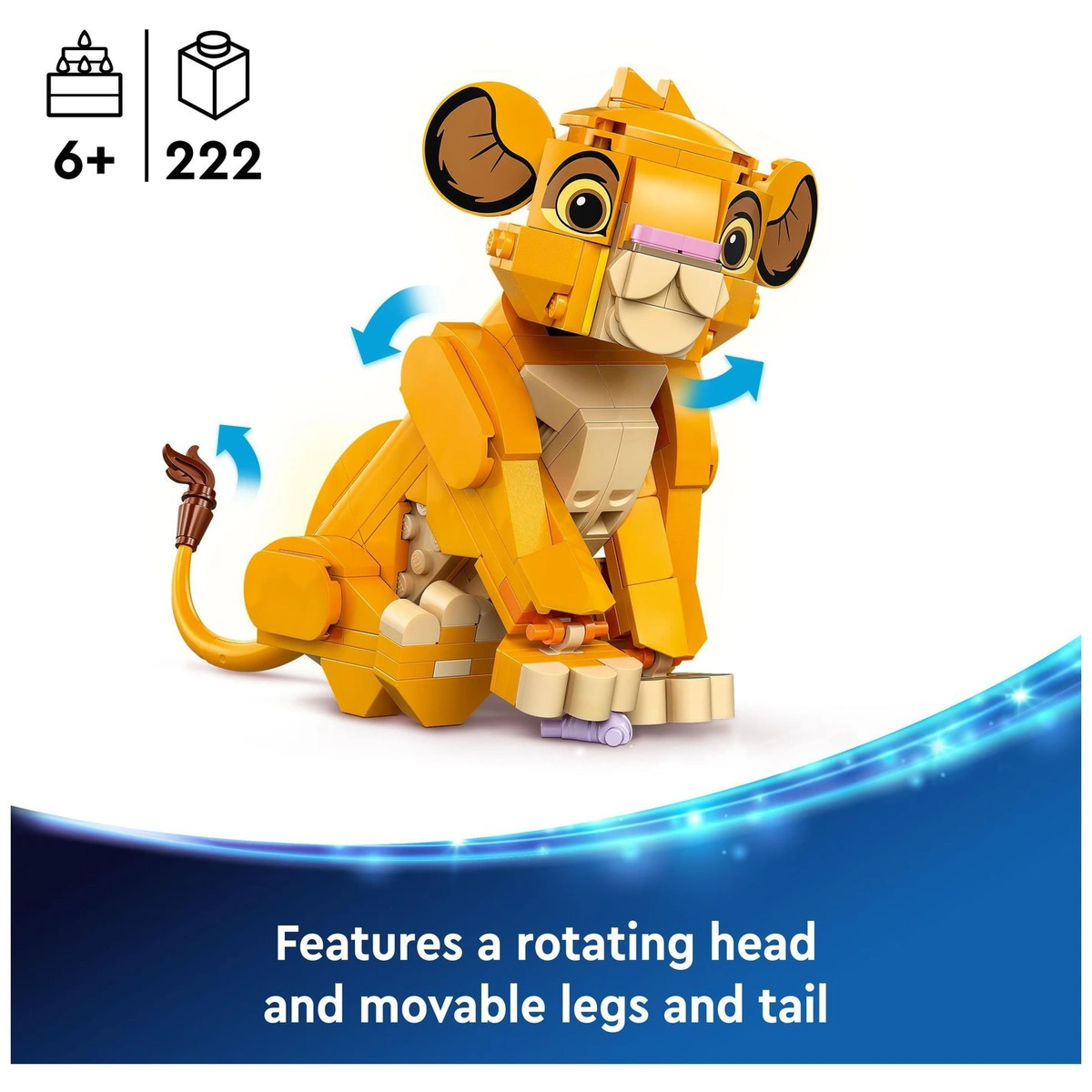 LEGO Disney Simba the Lion King Cub Building Toy 43243
