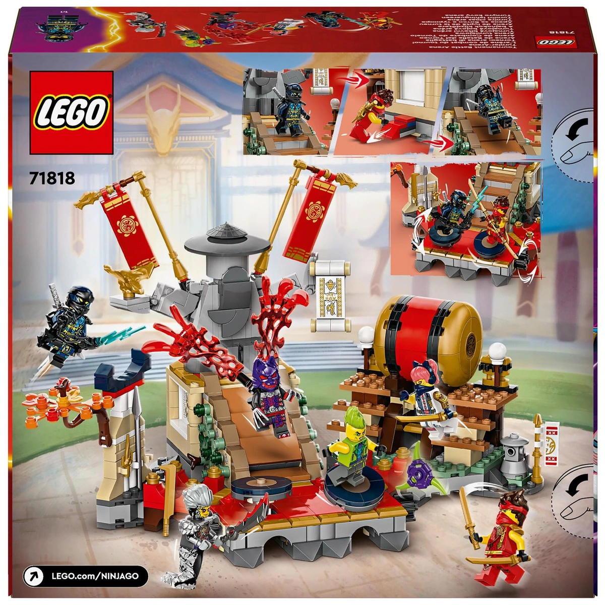 LEGO NINJAGO Tournament Battle Arena Ninja Toy Set 71818