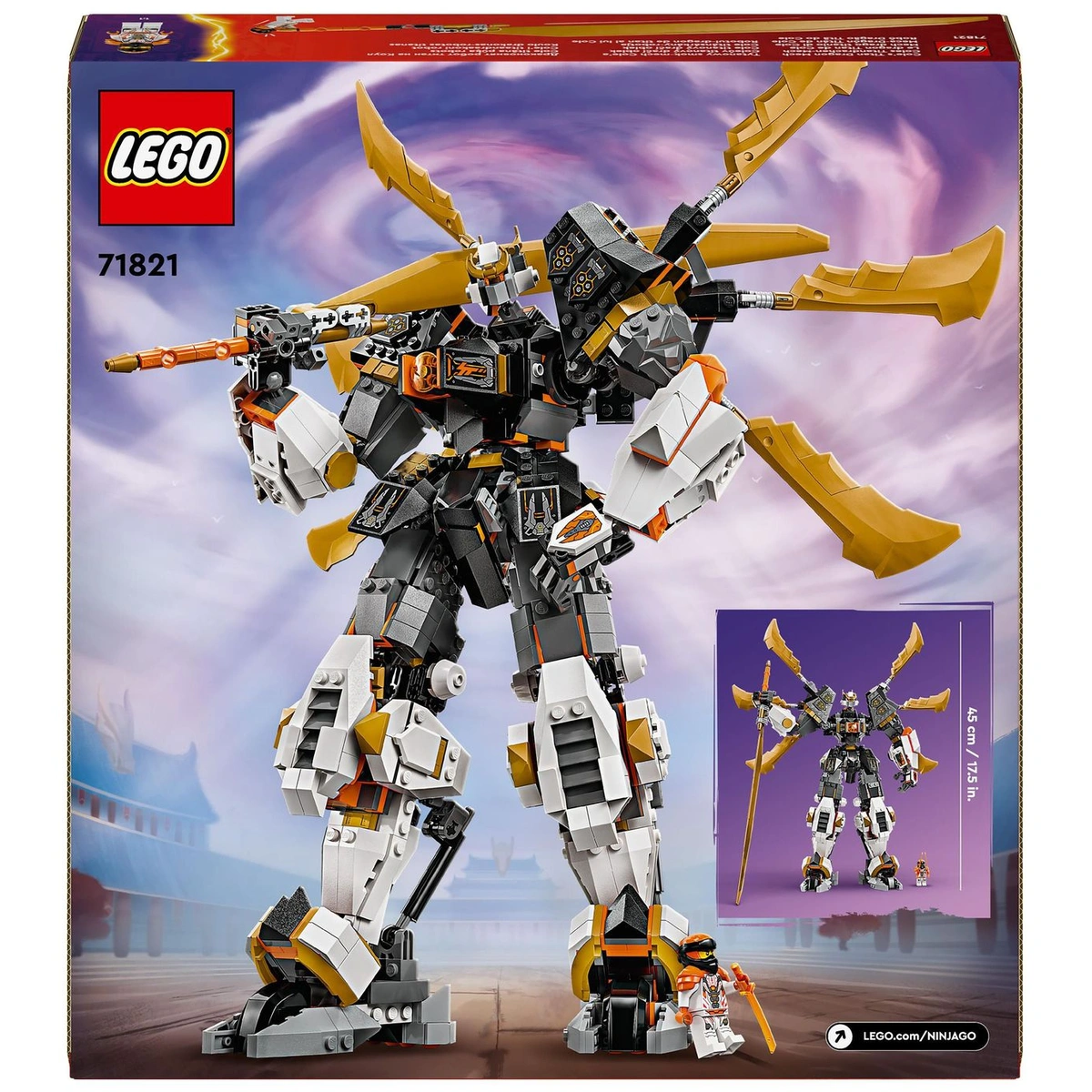 LEGO NINJAGO Cole's Titan Dragon Mech Adventure Toy 71821