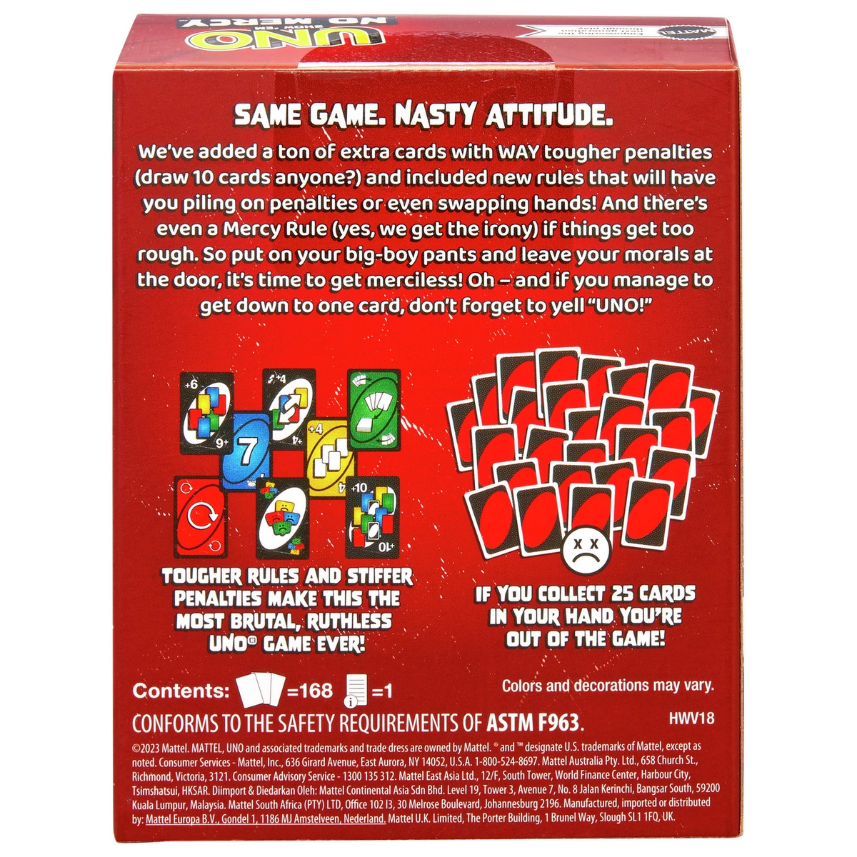 UNO Show 'em No Mercy Card Game