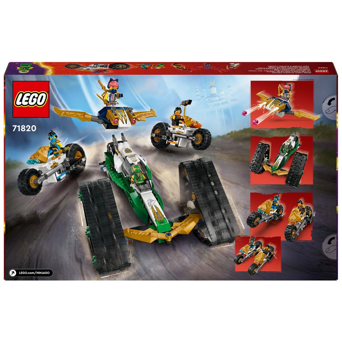 LEGO NINJAGO Ninja Team Combo Vehicle Ninja Toy Set 71820