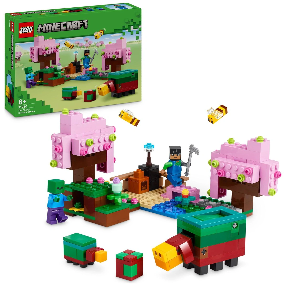 LEGO Minecraft The Cherry Blossom Garden Building Toy 21260