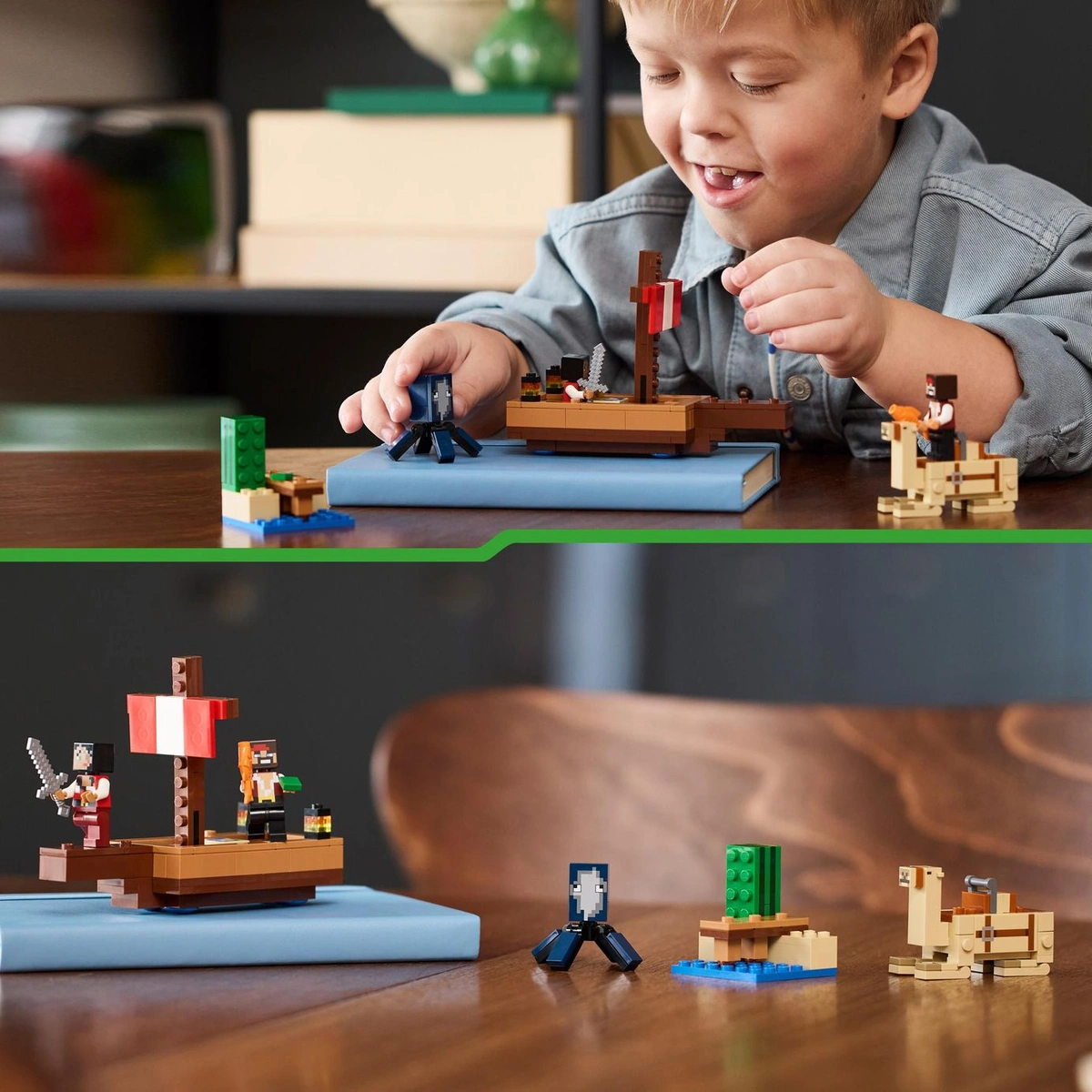 LEGO Minecraft The Pirate Ship Voyage Building Toy Set 21259