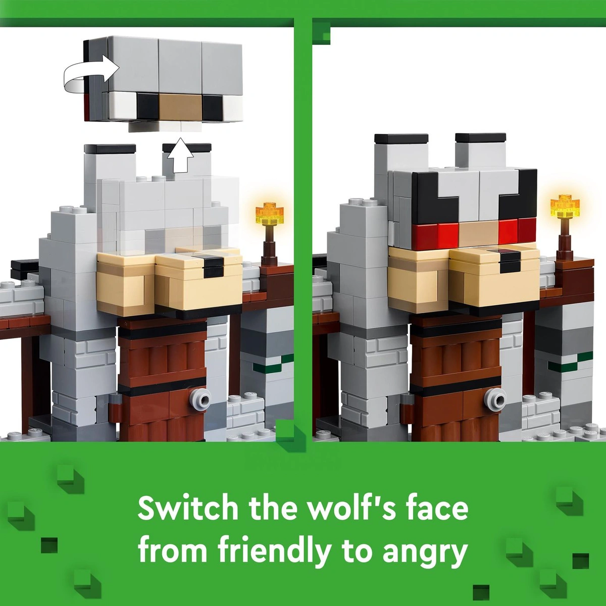 LEGO Minecraft The Wolf Stronghold Video-Game Toy Set 21261
