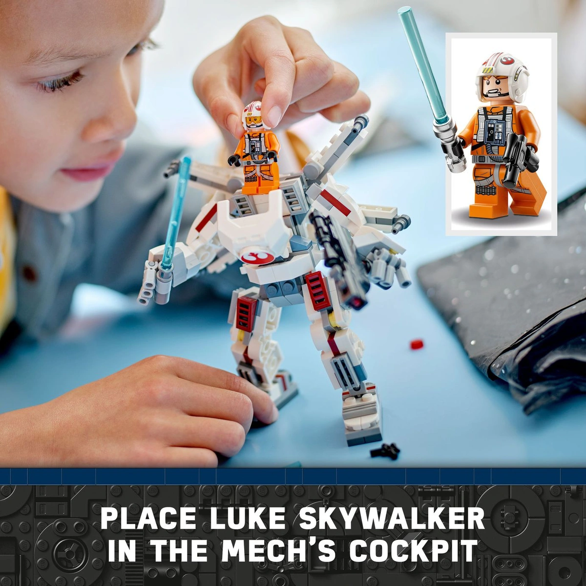 LEGO Star Wars Luke Skywalker X-Wing Mech Building Toy 75390