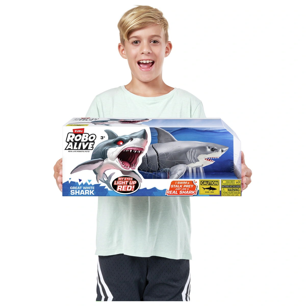 Robo Alive White Shark Attack Toy
