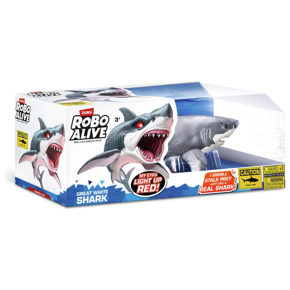Robo Alive White Shark Attack Toy