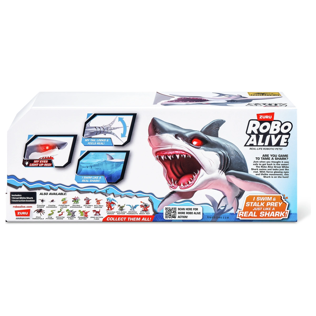 Robo Alive White Shark Attack Toy
