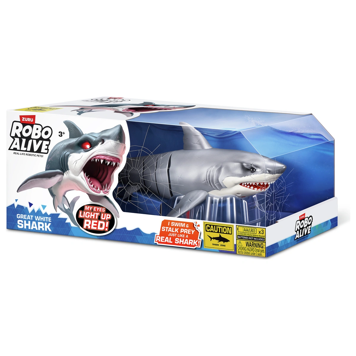 Robo Alive White Shark Attack Toy