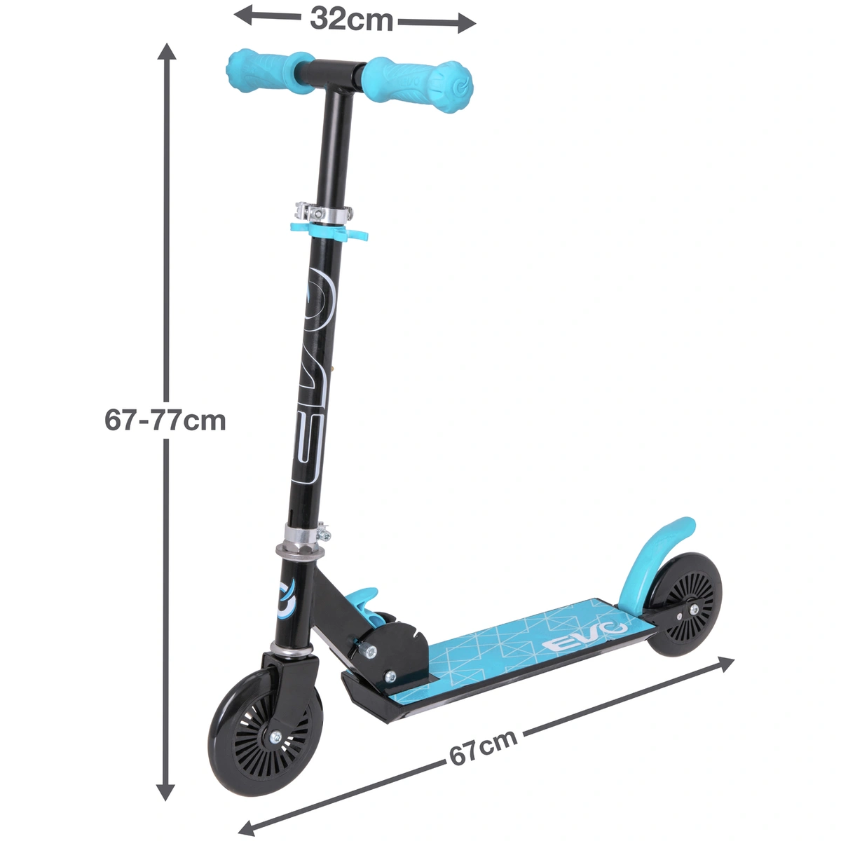 EVO 2 Wheel Scooter - Black & Blue