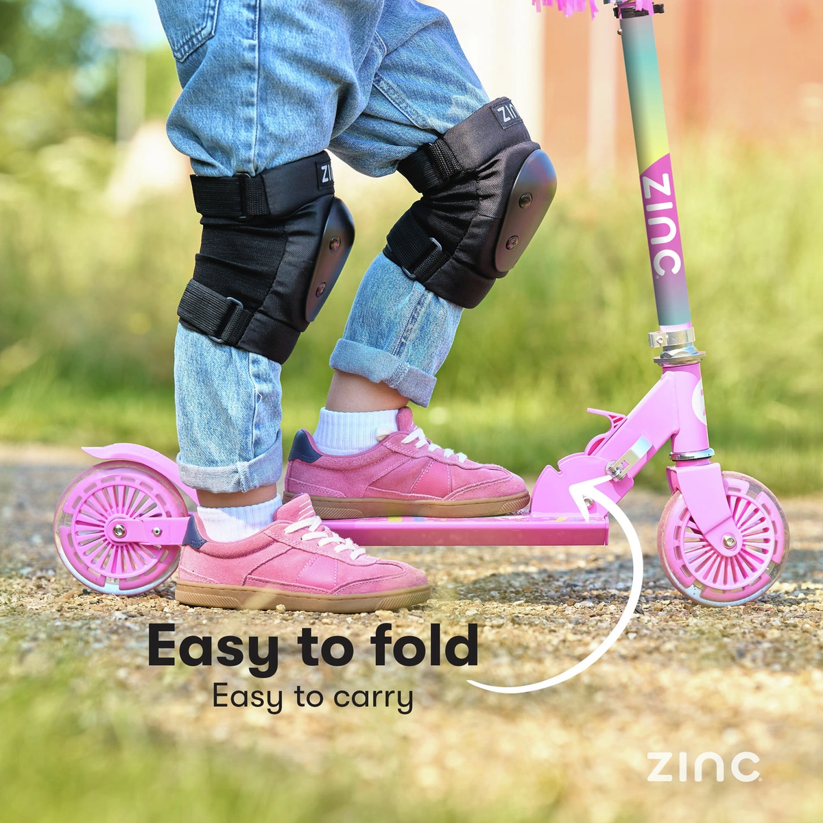 Zinc Explorer Unicorn Foldable 2 Wheel Scooter