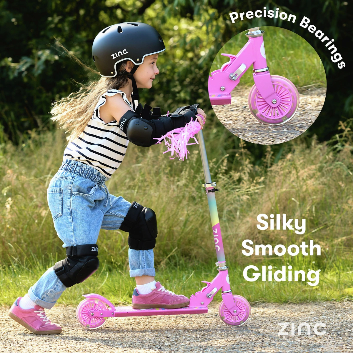 Zinc Explorer Unicorn Foldable 2 Wheel Scooter