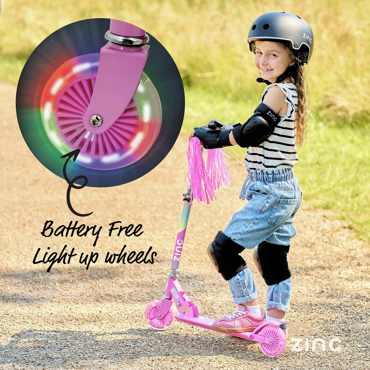 Zinc Explorer Unicorn Foldable 2 Wheel Scooter