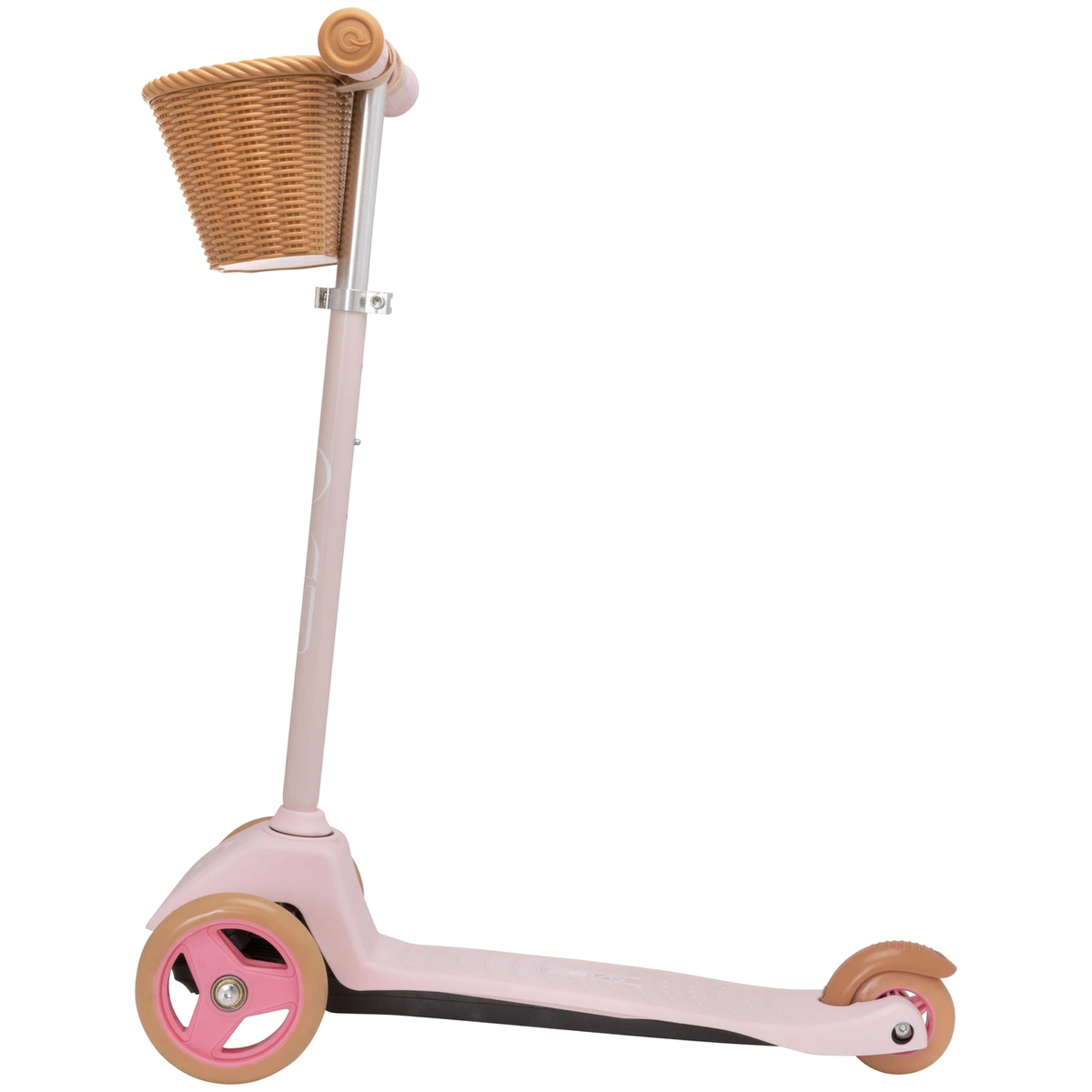 EVO Mini Cruiser 3 Wheel Scooter with Basket - Pink Pastel