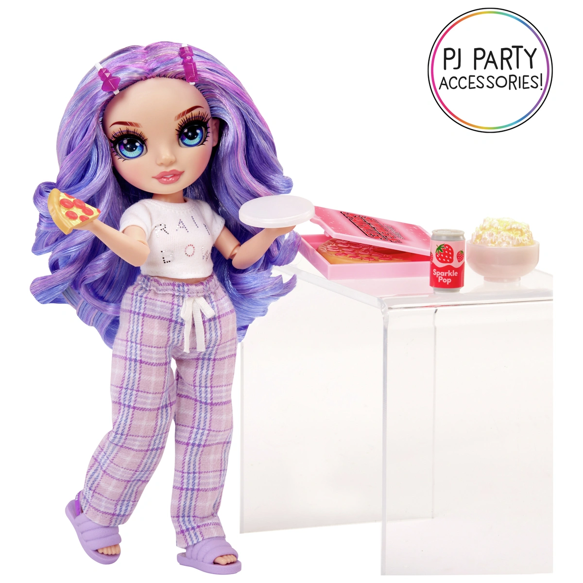 Rainbow High Junior Violet High PJ Party Doll - 22cm
