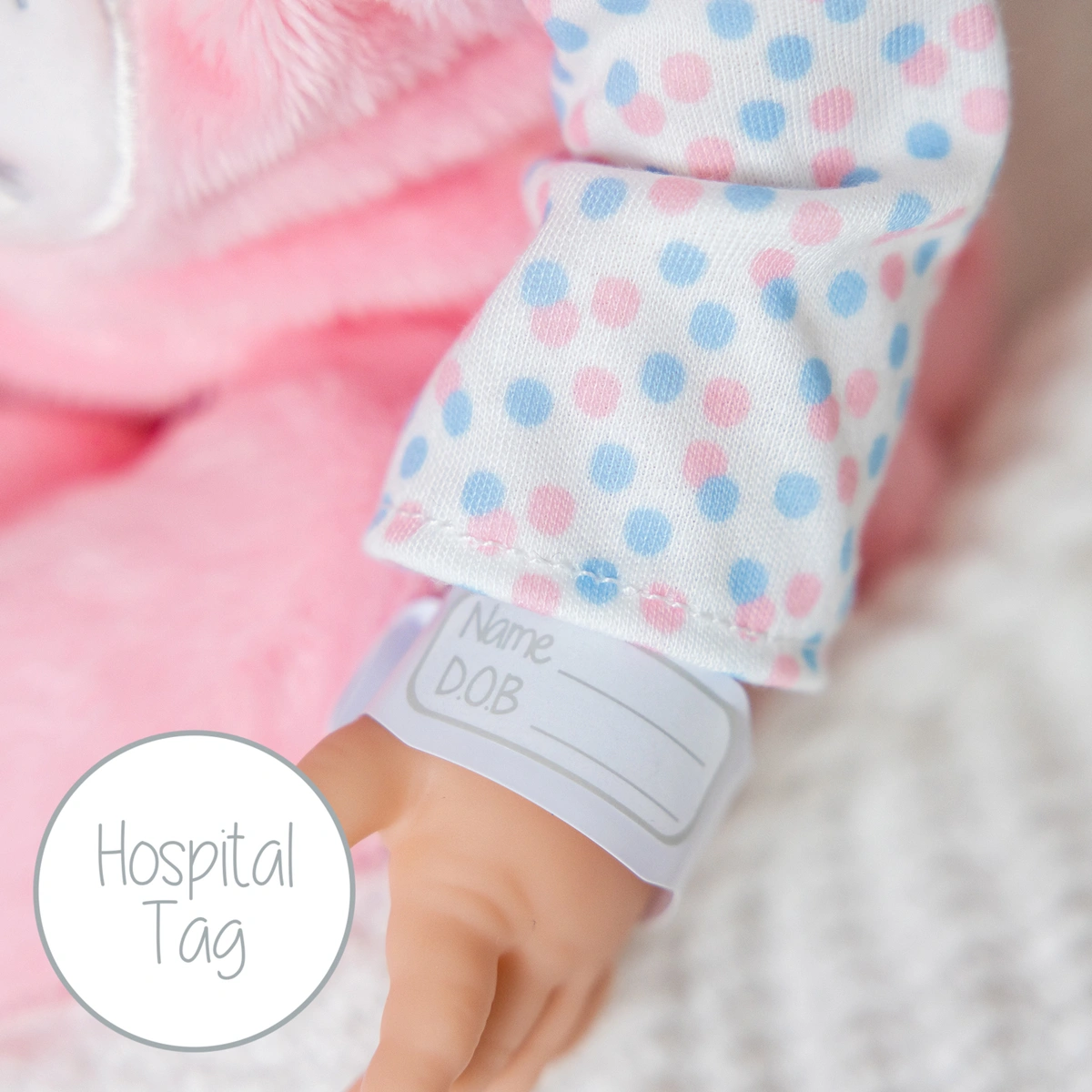 Tiny Treasures Feed & Play Bunny Baby Doll Set - 44cm