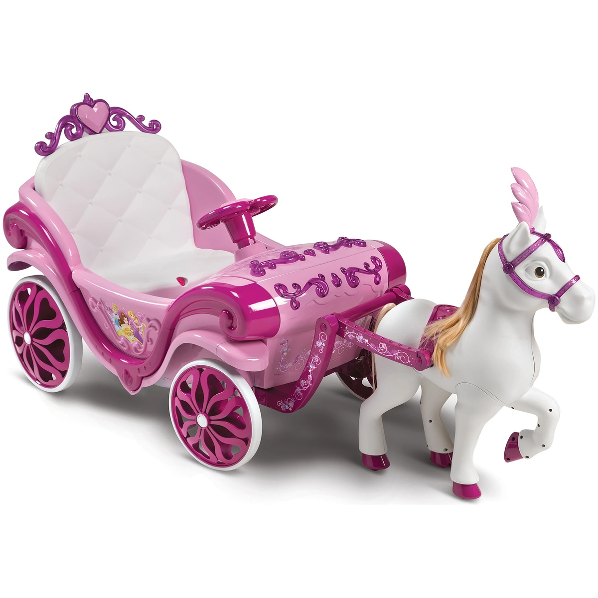 Disney Princess Horse and Carriage Ride-On - 6V