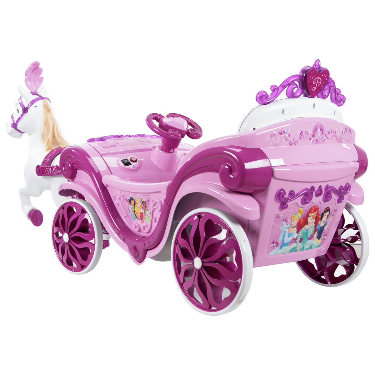 Disney Princess Horse and Carriage Ride-On - 6V