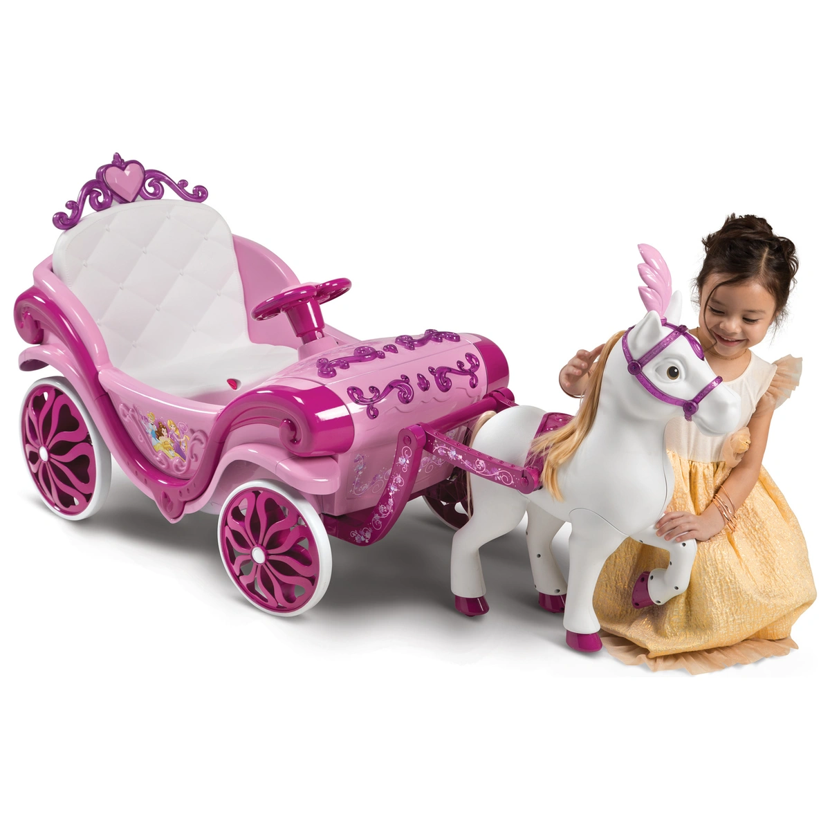 Disney Princess Horse and Carriage Ride-On - 6V