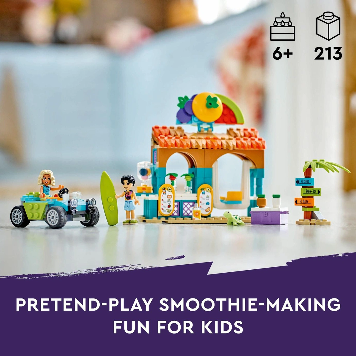 LEGO Friends Beach Smoothie Stand Play Food Toy Set 42625