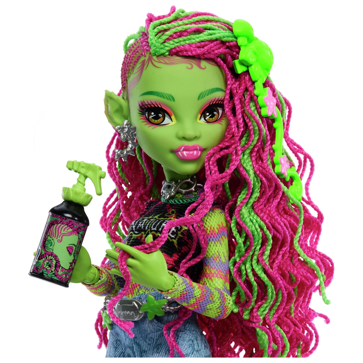 Monster High Venus McFlytrap Doll with Pet Cat & Accessories