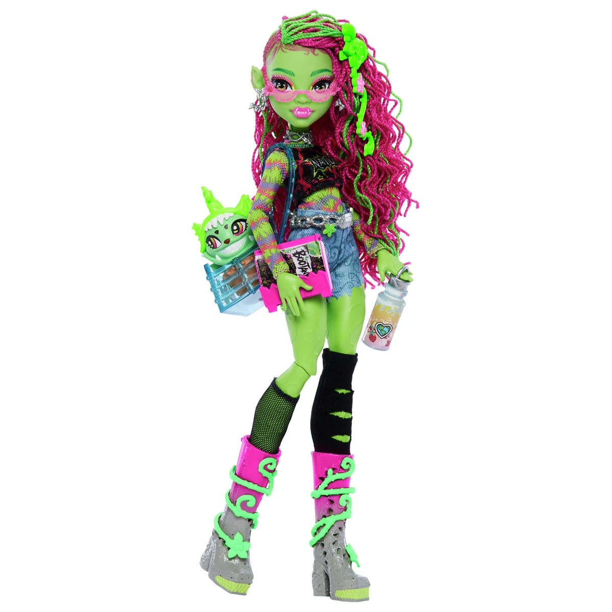 Monster High Venus McFlytrap Doll with Pet Cat & Accessories