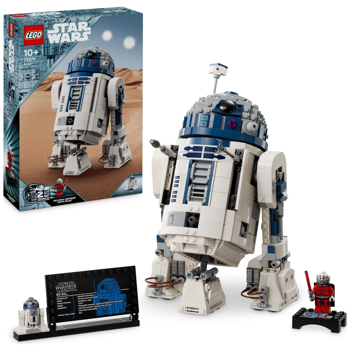 LEGO Star Wars R2-D2 Model, Buildable Toy Droid Figure 75379