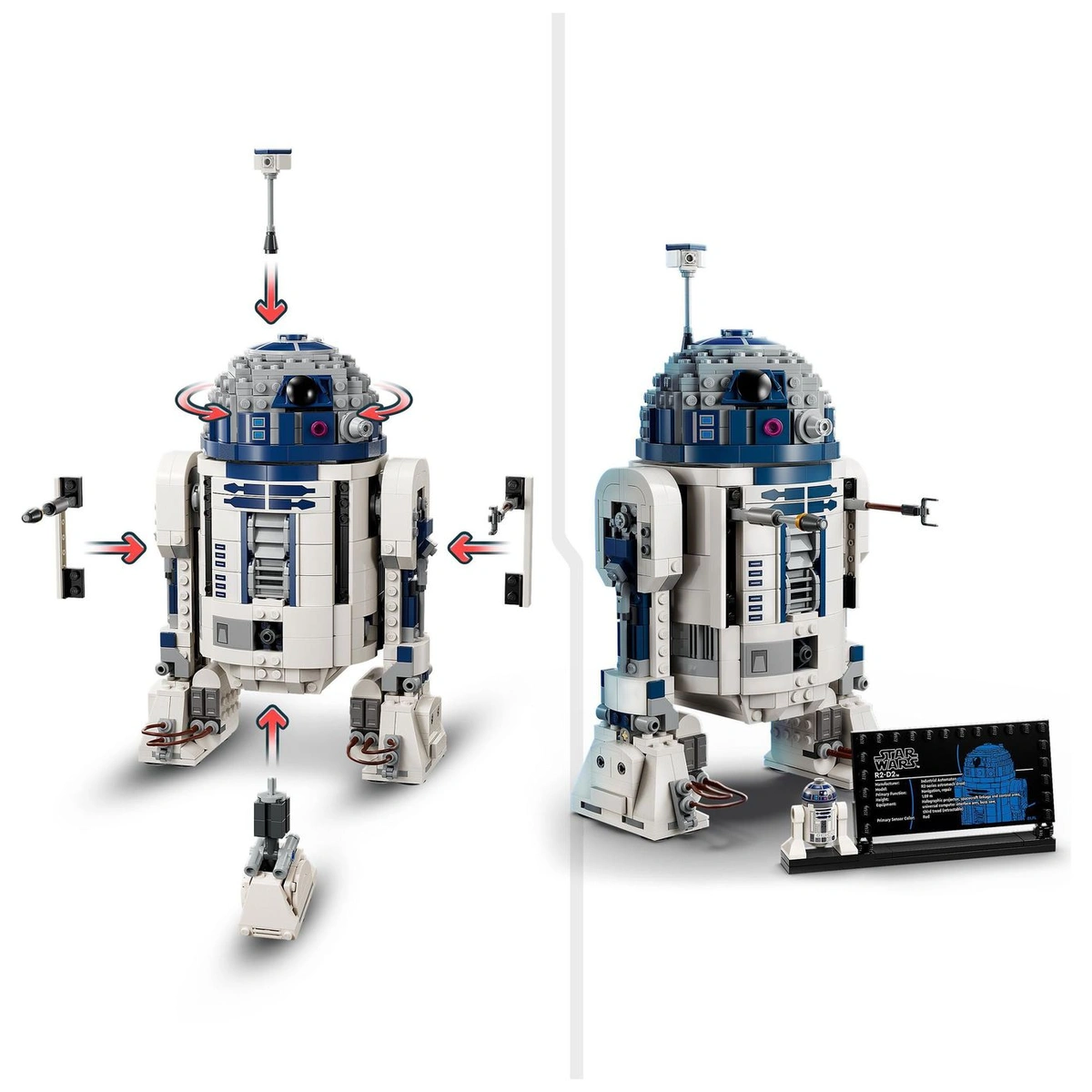 LEGO Star Wars R2-D2 Model, Buildable Toy Droid Figure 75379