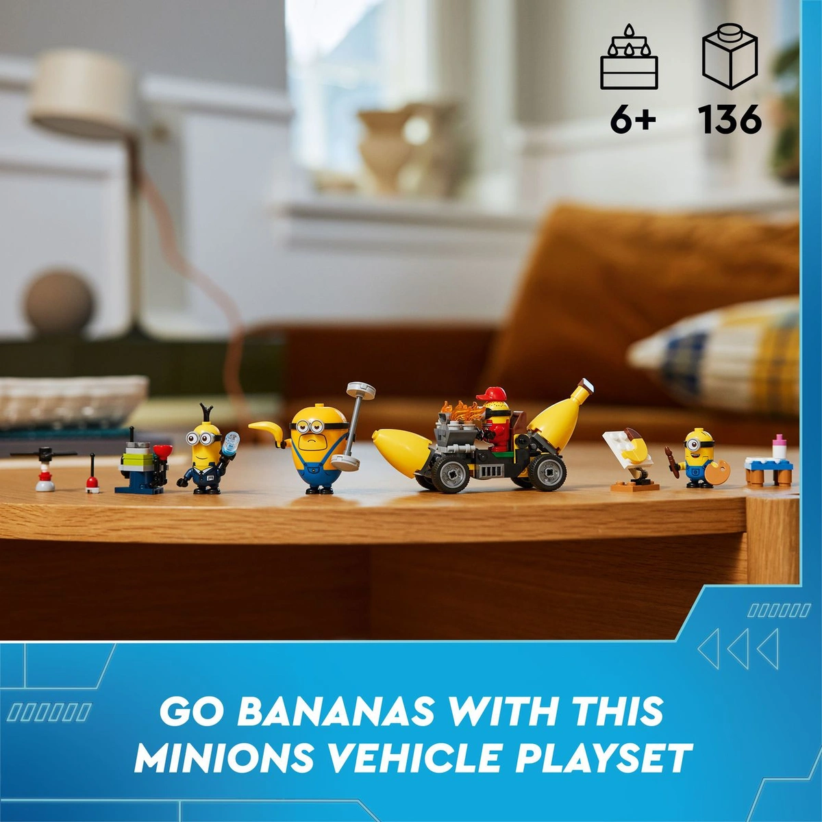 LEGO Despicable Me Minions and Banana Car Toy for Kids 75580