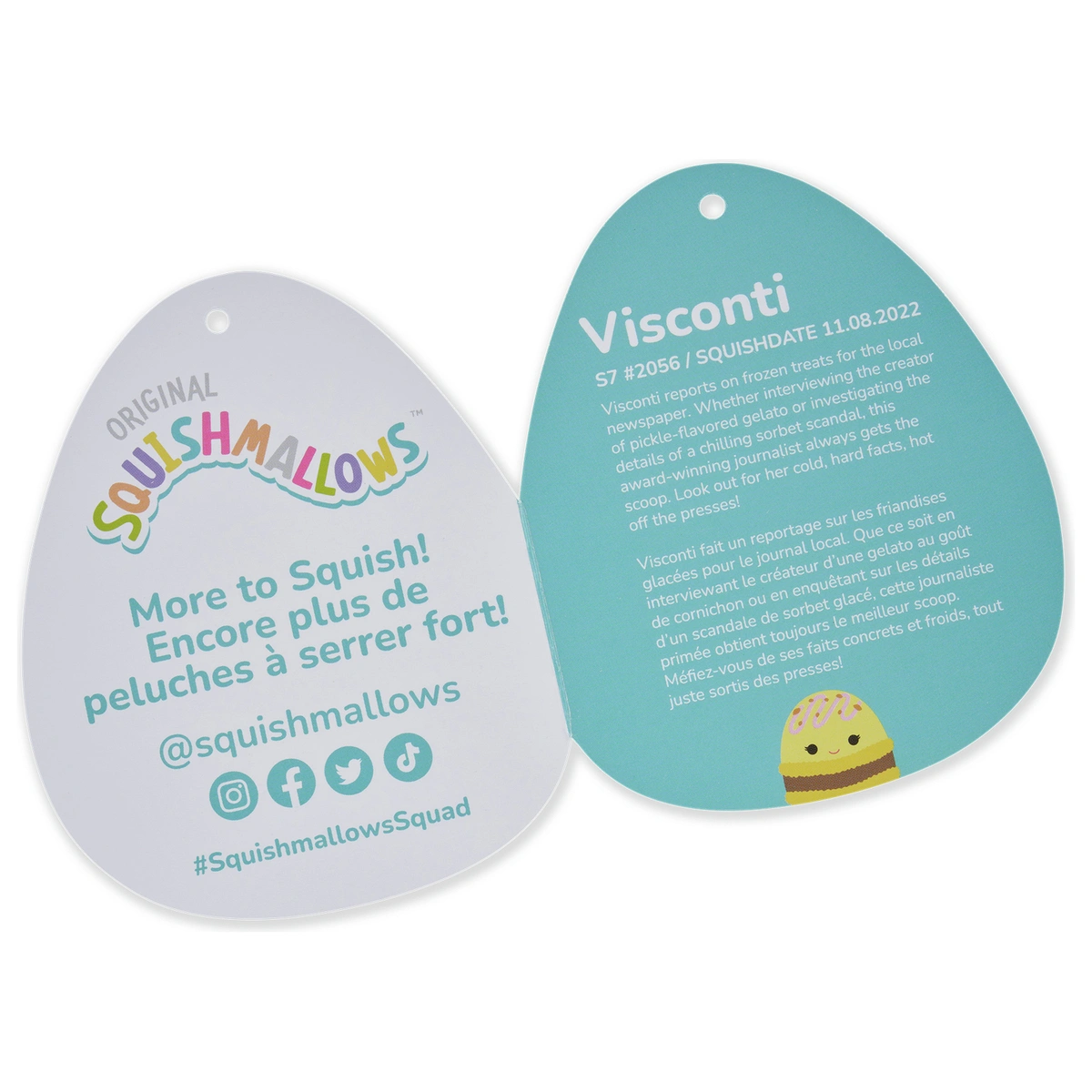 Original Squishmallows 7.5-Inch – Visconti the Macaron