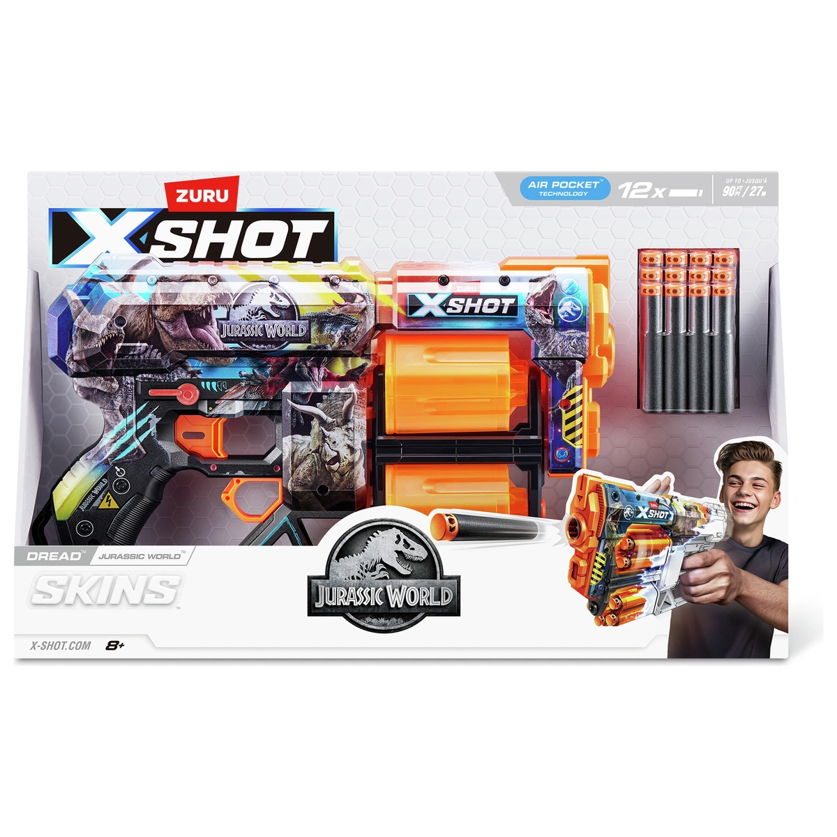 Zuru XShot Skins Series 1 Jurassic Dread Blaster