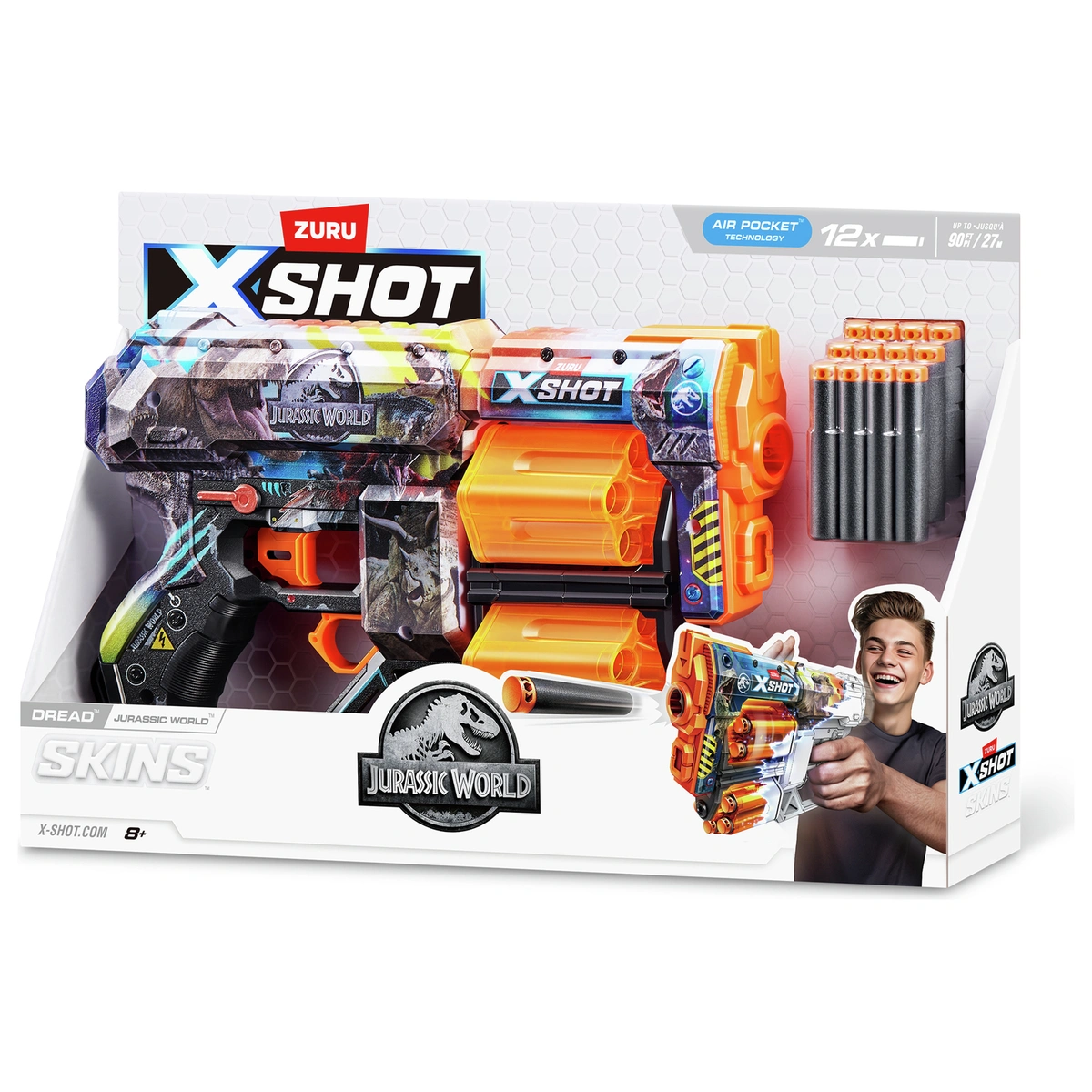 Zuru XShot Skins Series 1 Jurassic Dread Blaster