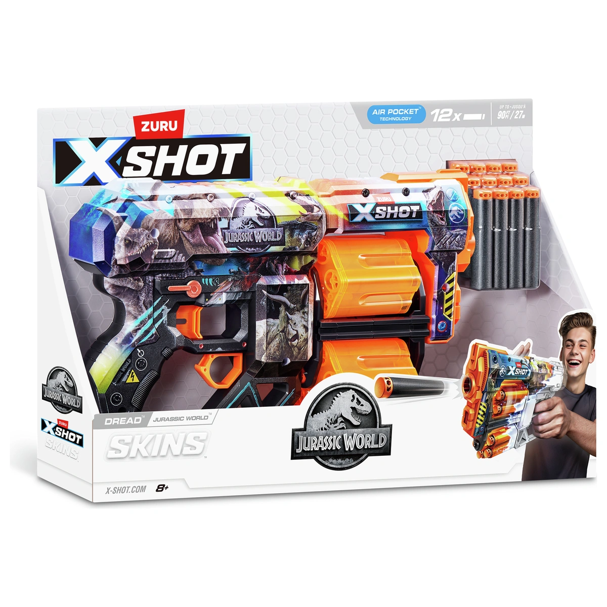 Zuru XShot Skins Series 1 Jurassic Dread Blaster