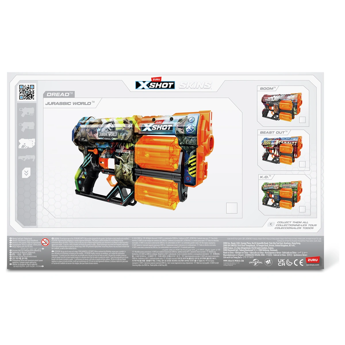 Zuru XShot Skins Series 1 Jurassic Dread Blaster