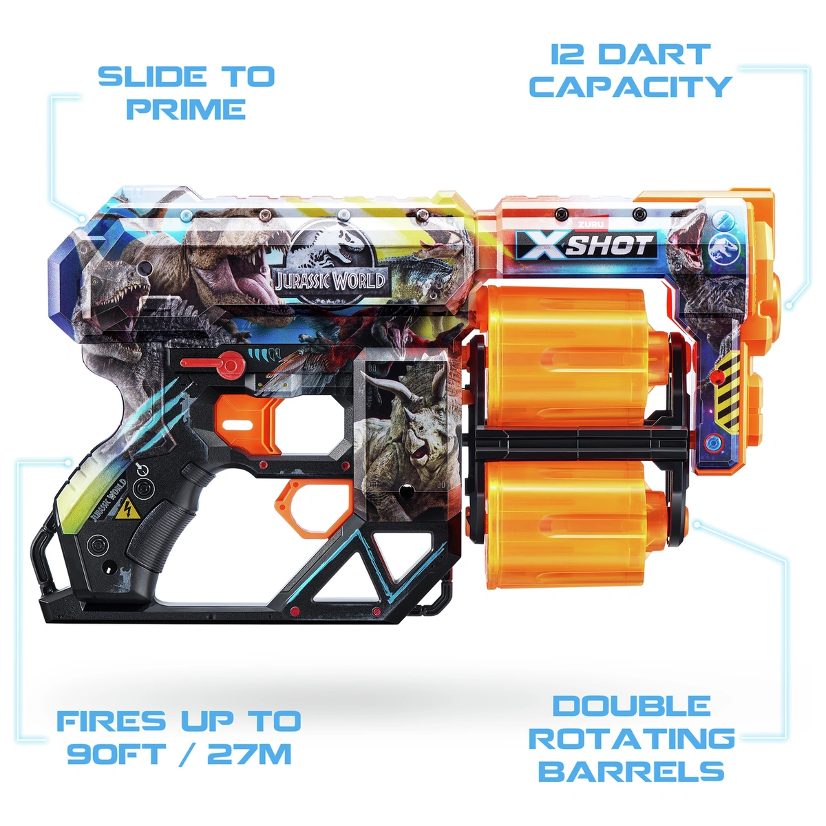 Zuru XShot Skins Series 1 Jurassic Dread Blaster