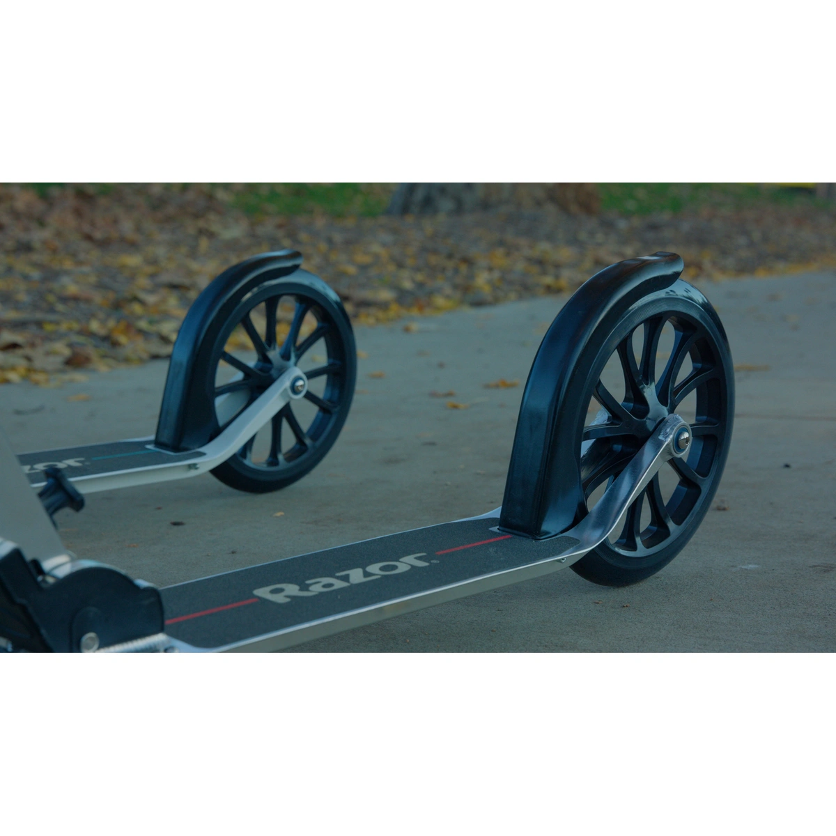 Razor A6 Foldable 2 Wheel Scooter for Kids & Adults - Silver