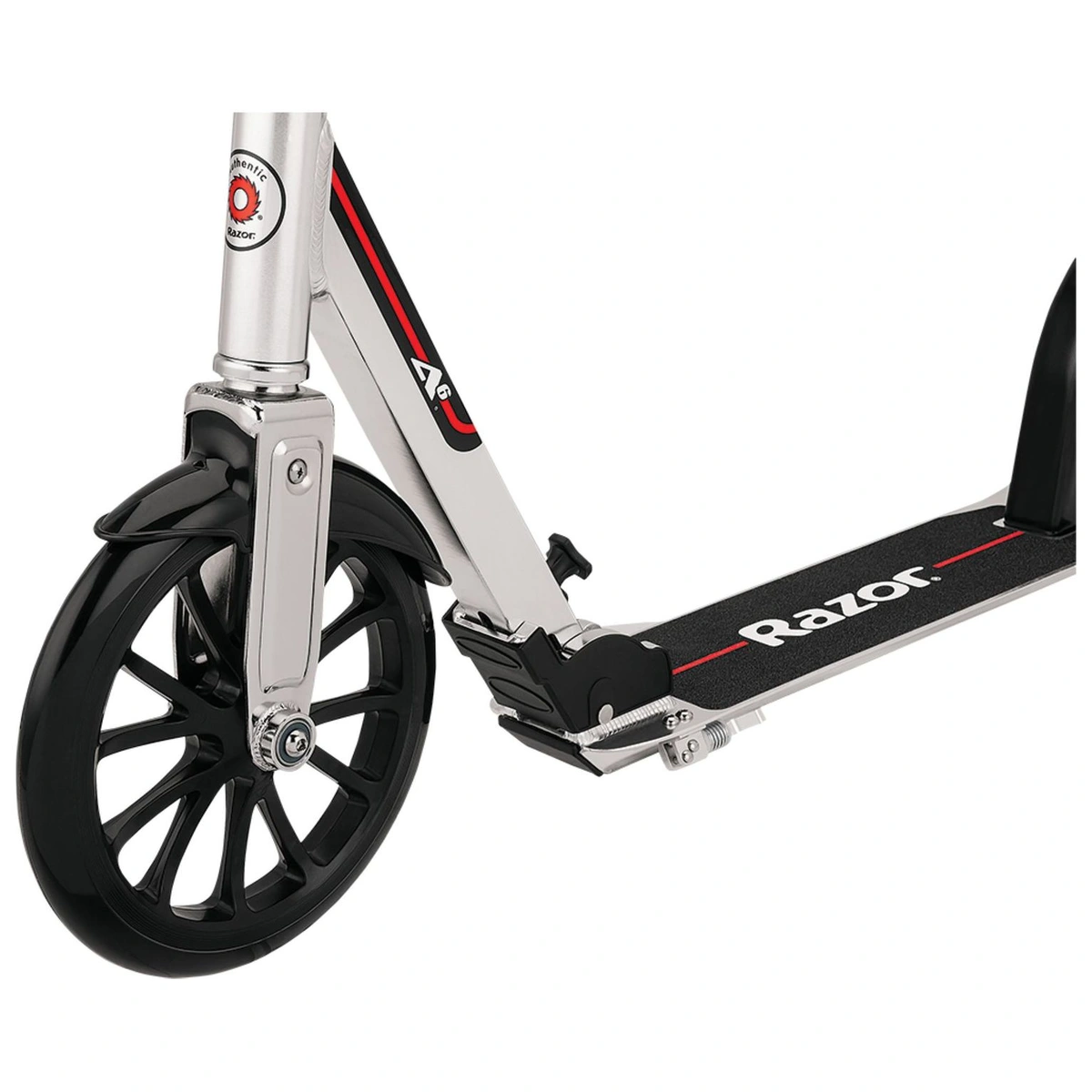 Razor A6 Foldable 2 Wheel Scooter for Kids & Adults - Silver