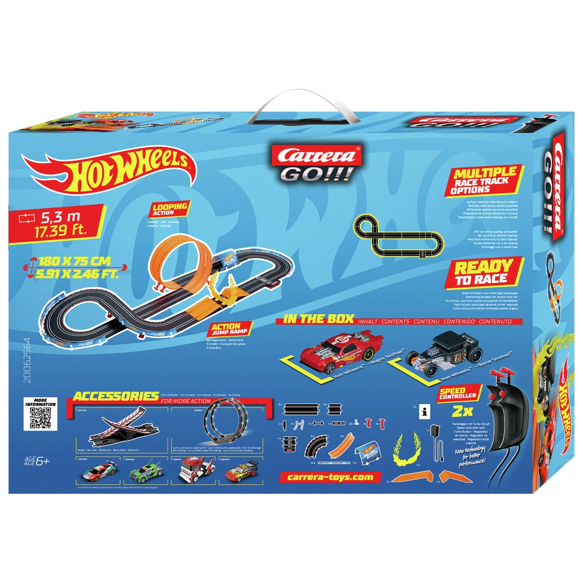 Carrera GO!!! Hot Wheels 5.3M Slot Racing Set