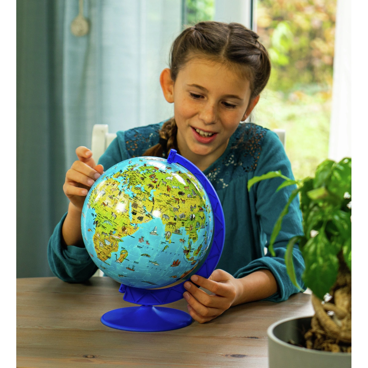 Children's World Map 180 Piece 3D Puzzle Globe