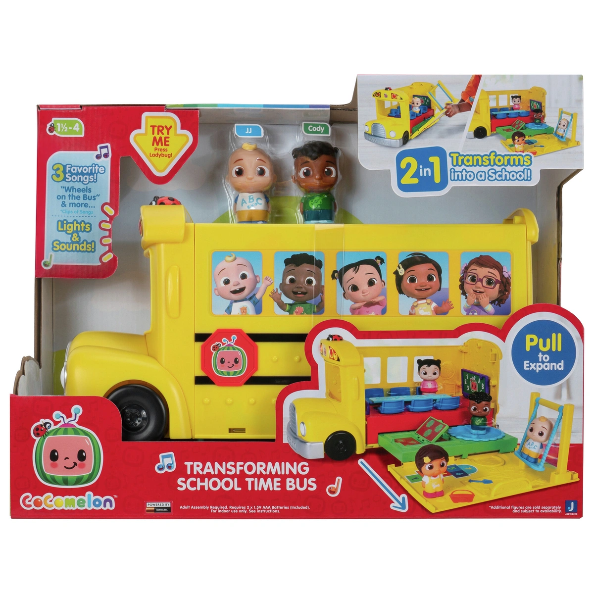 CoComelon Transforming School Time Bus