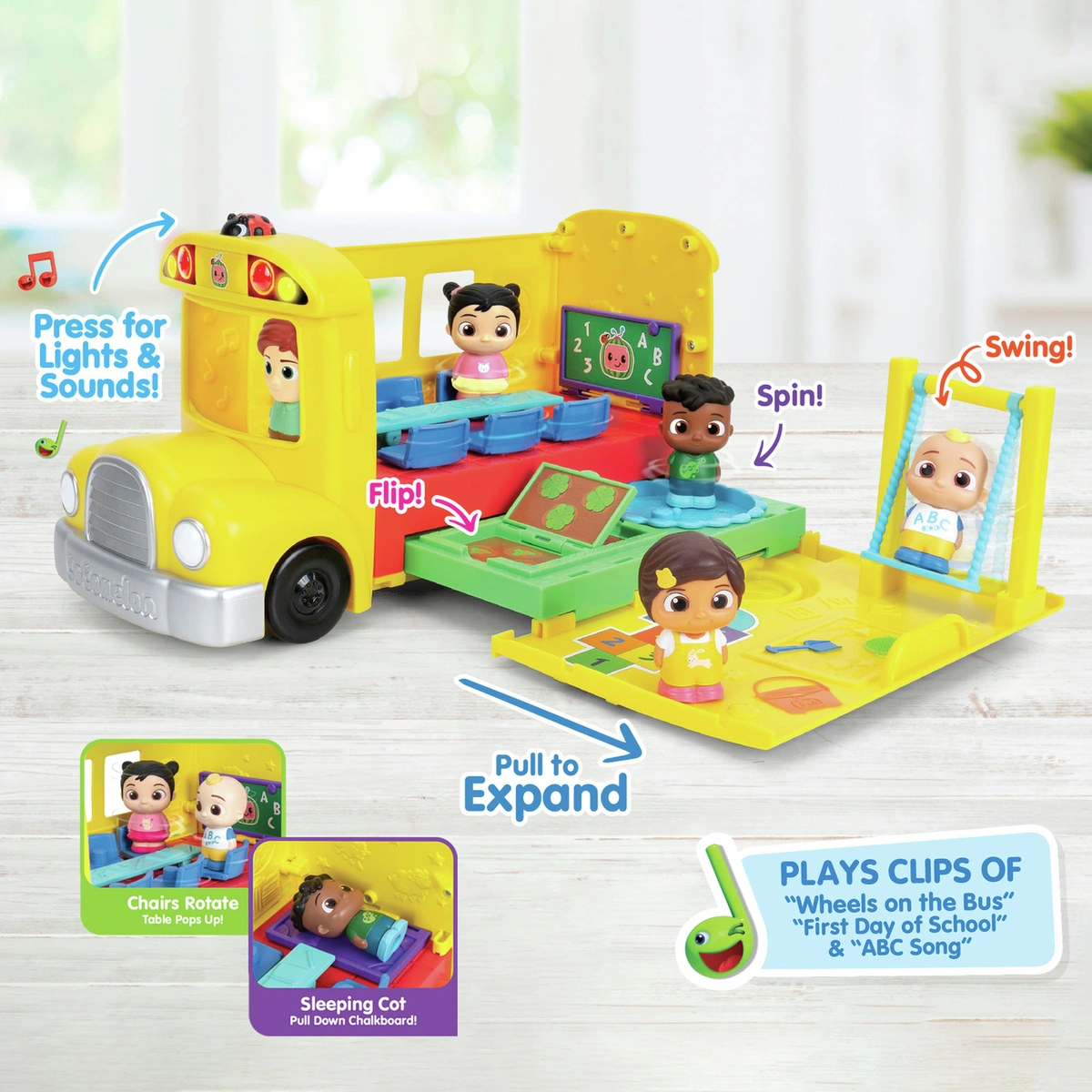 CoComelon Transforming School Time Bus