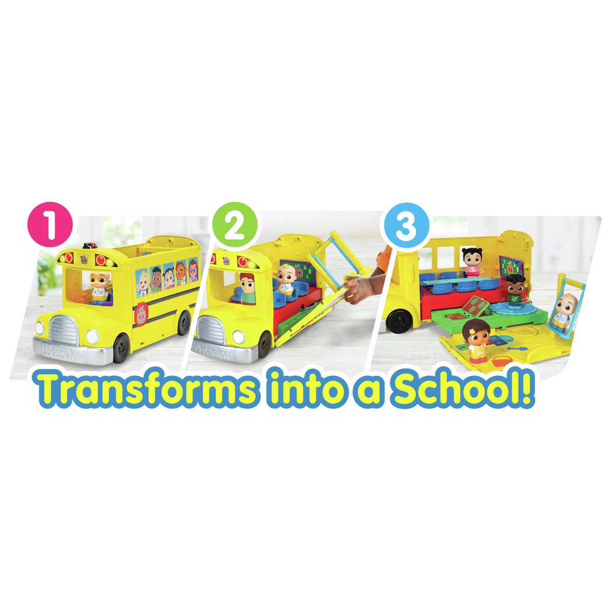 CoComelon Transforming School Time Bus