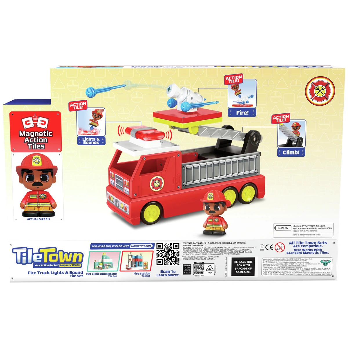 Tile Town Fire Truck Set