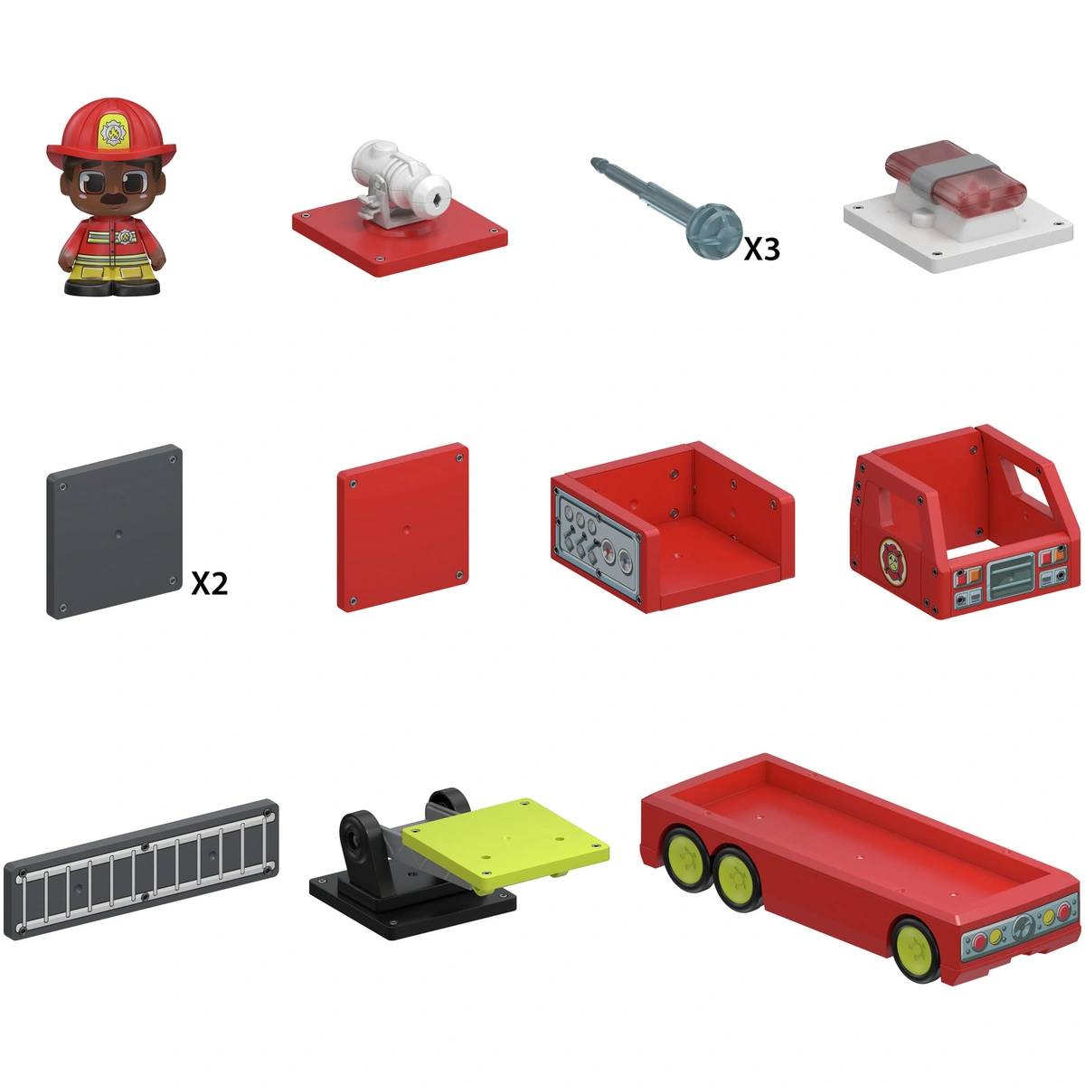 Tile Town Fire Truck Set