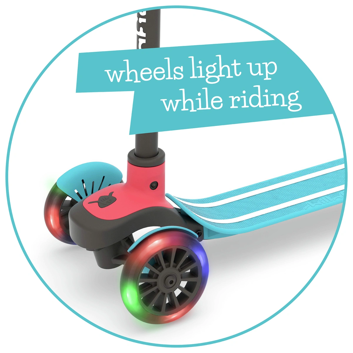 Chillafish Scotti Glow Foldable 3 Wheel Scooter - Blue